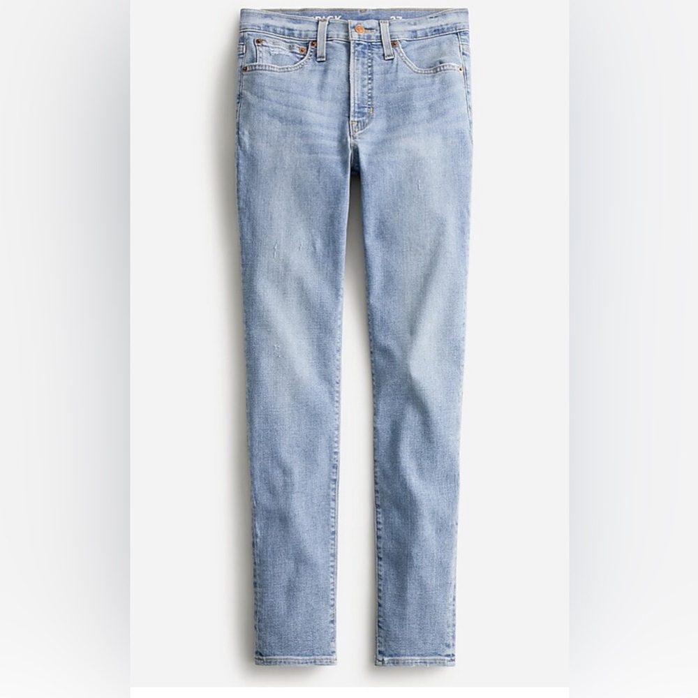 J. Crew Petite 9'' mid-rise toothpick jean in Marine wash Women Jeans. Size 30P